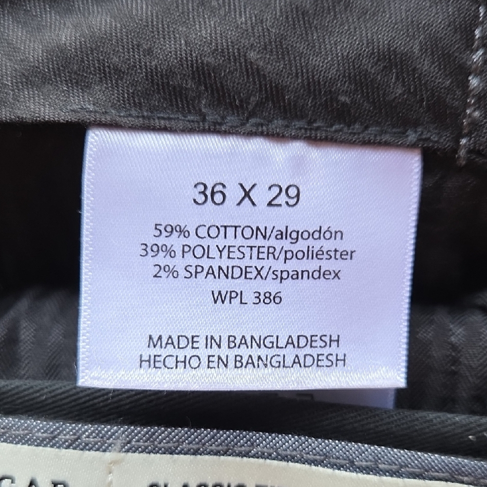 3 Pair Haggar dress pants. Available in charcoal, navy, and black. 36x29 - Picture 11 of 13